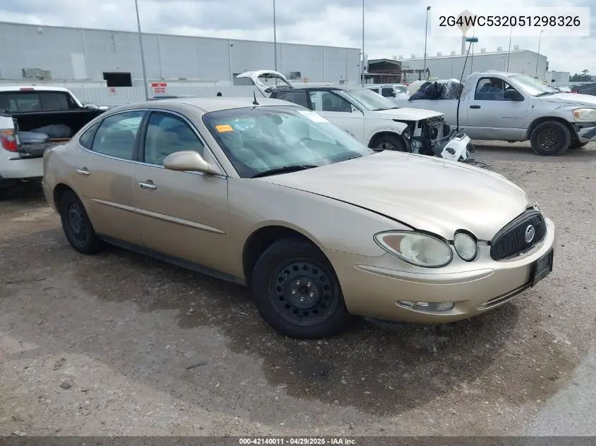 2005 Buick Lacrosse Cx VIN: 2G4WC532051298326 Lot: 42140011