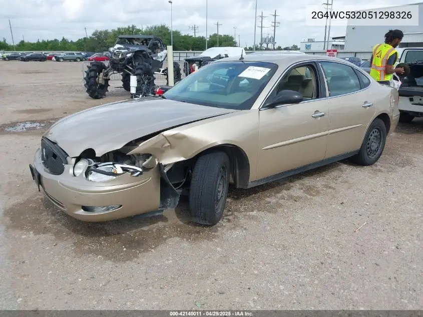 2005 Buick Lacrosse Cx VIN: 2G4WC532051298326 Lot: 42140011