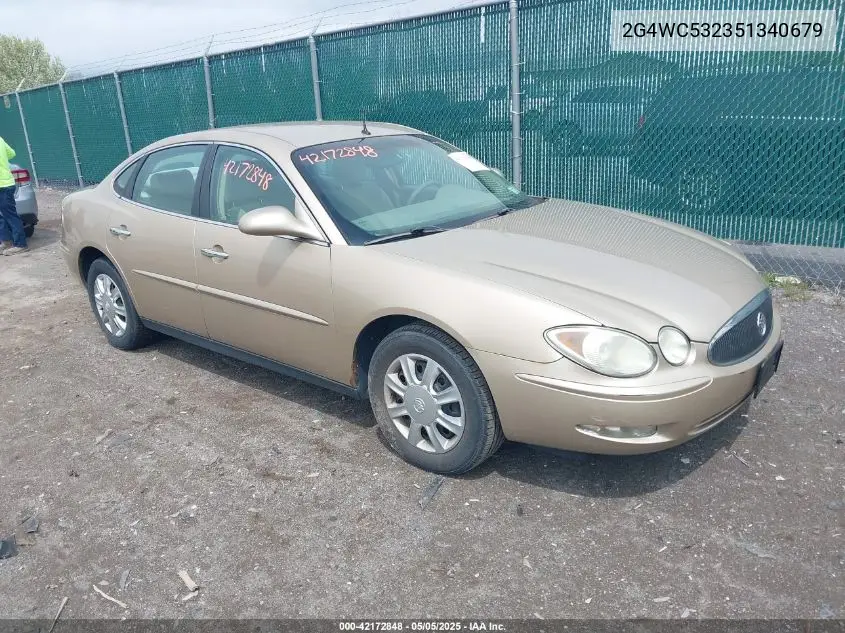 2005 Buick Lacrosse Cx VIN: 2G4WC532351340679 Lot: 42172848