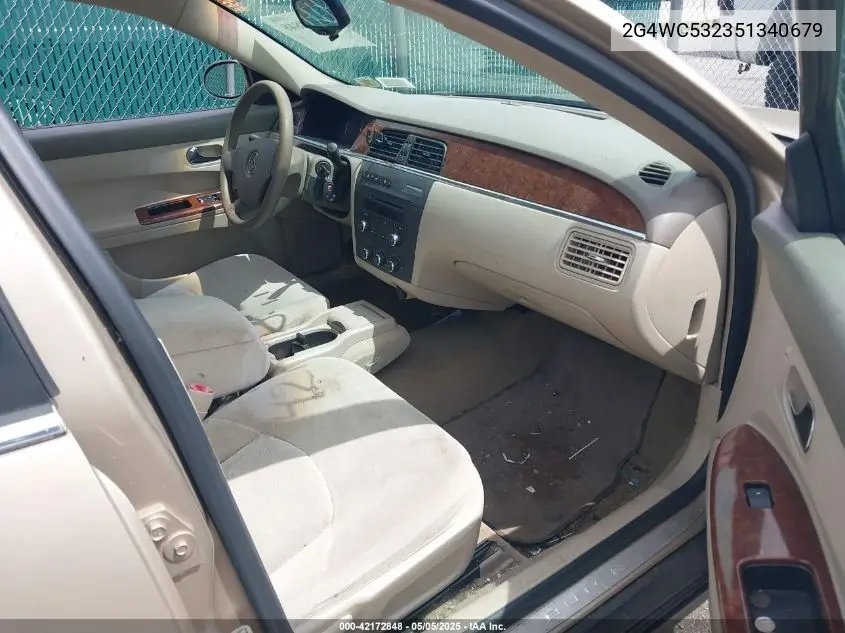 2005 Buick Lacrosse Cx VIN: 2G4WC532351340679 Lot: 42172848
