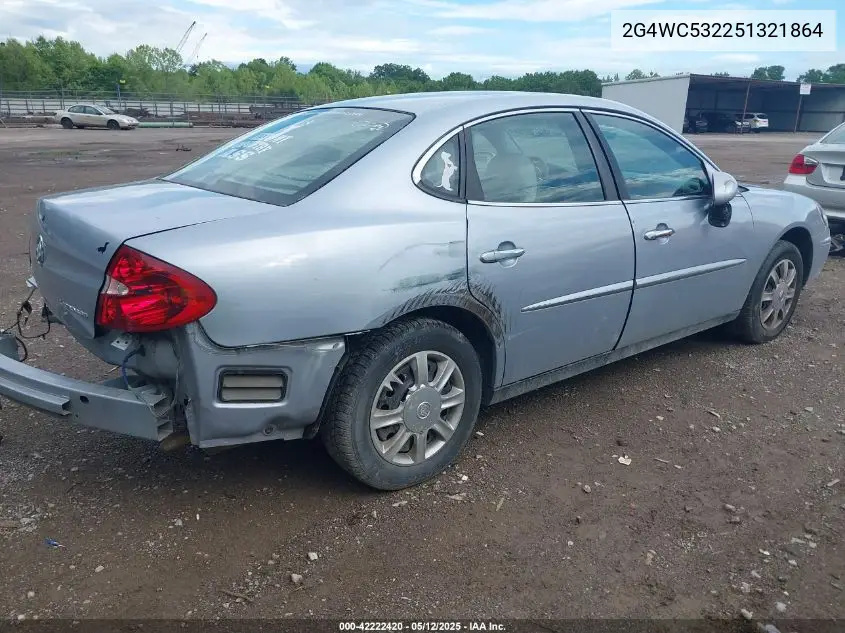 2005 Buick Lacrosse Cx VIN: 2G4WC532251321864 Lot: 42222420