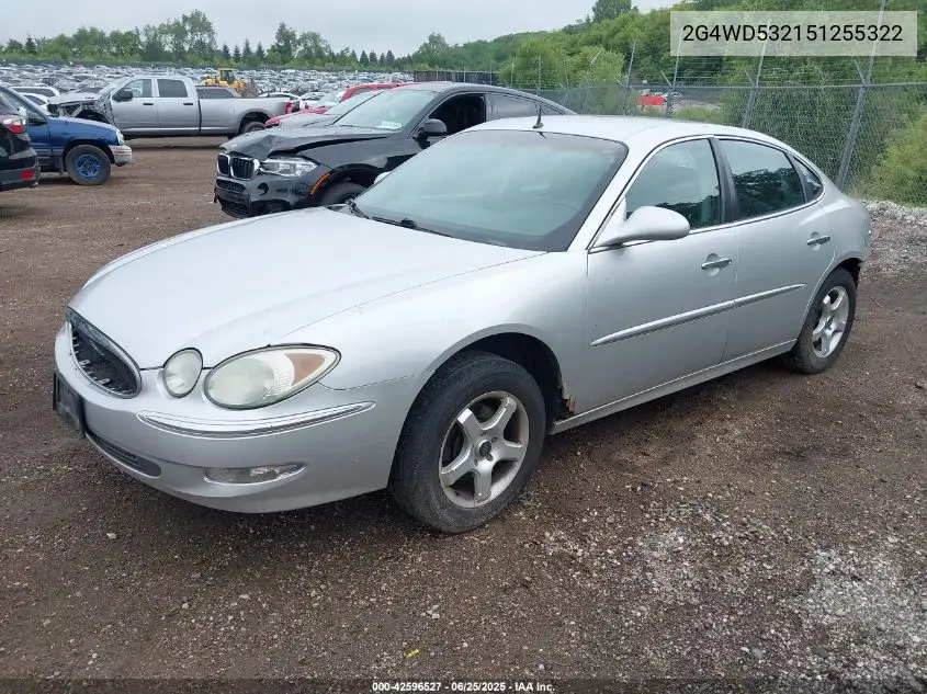 2005 Buick Lacrosse Cxl VIN: 2G4WD532151255322 Lot: 42596527