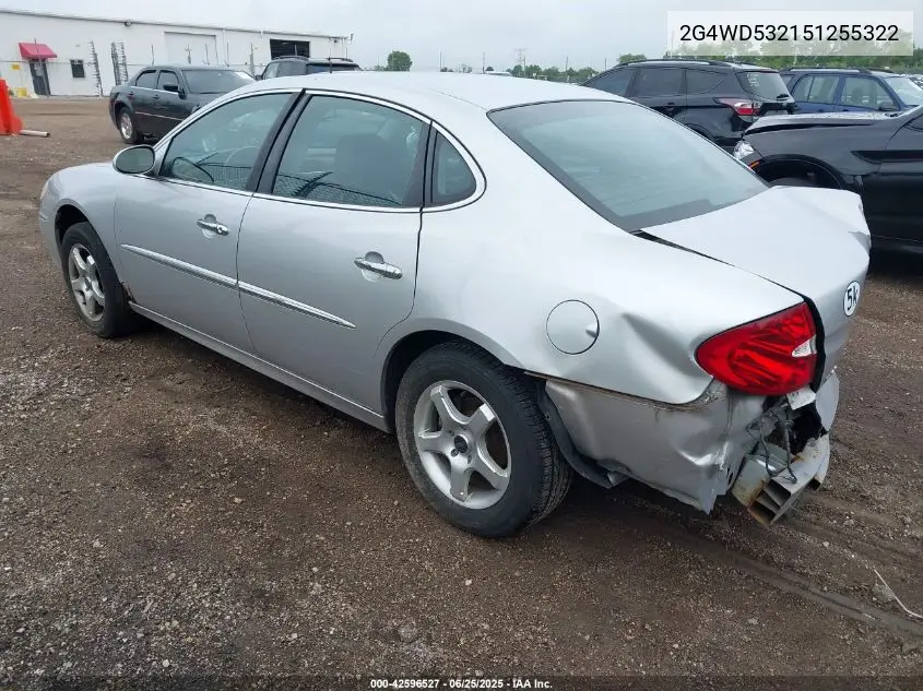 2005 Buick Lacrosse Cxl VIN: 2G4WD532151255322 Lot: 42596527