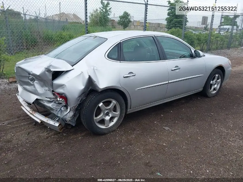 2005 Buick Lacrosse Cxl VIN: 2G4WD532151255322 Lot: 42596527