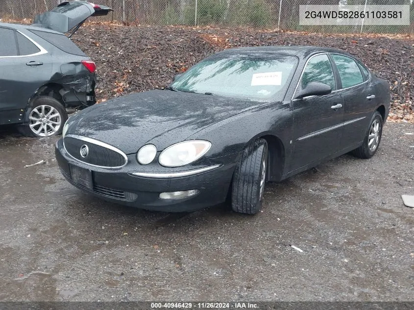 2006 Buick Lacrosse Cxl VIN: 2G4WD582861103581 Lot: 40946429