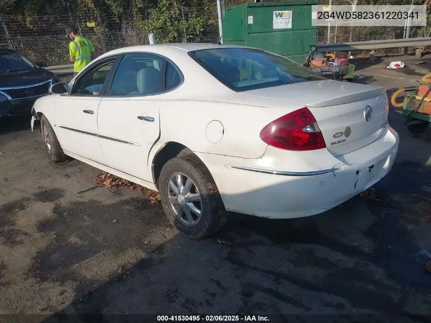 2006 Buick Lacrosse Cxl VIN: 2G4WD582361220341 Lot: 41530495