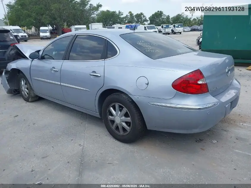 2006 Buick Lacrosse Cxl VIN: 2G4WD582961193128 Lot: 42203062