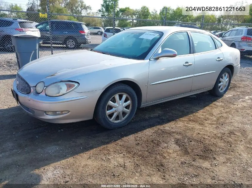 2006 Buick Lacrosse Cxl VIN: 2G4WD582861221663 Lot: 42218280