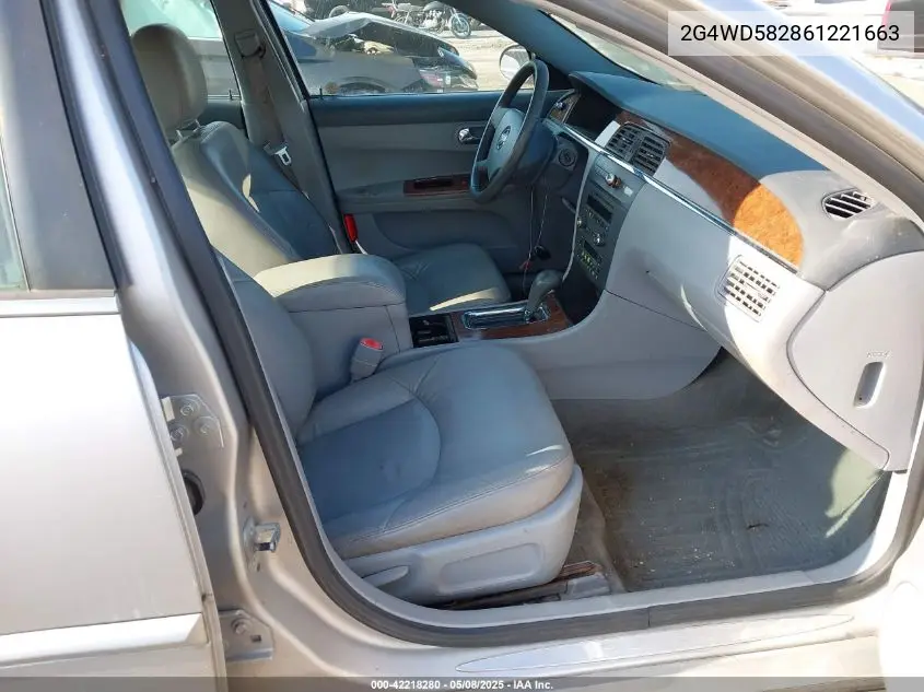 2006 Buick Lacrosse Cxl VIN: 2G4WD582861221663 Lot: 42218280