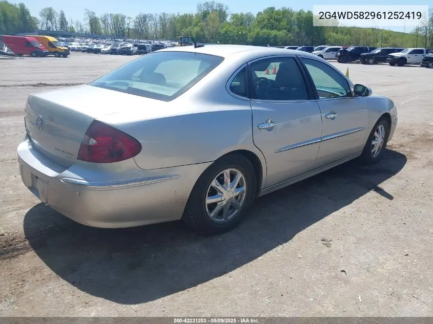 2006 Buick Lacrosse Cxl VIN: 2G4WD582961252419 Lot: 42231203