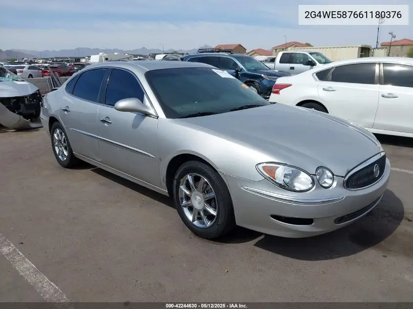 2006 Buick Lacrosse Cxs VIN: 2G4WE587661180376 Lot: 42244630