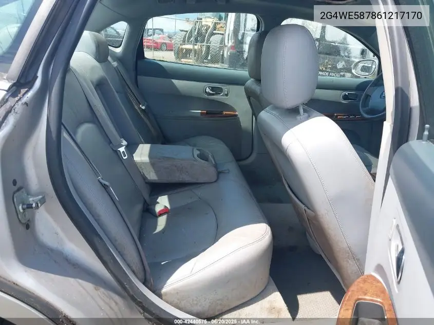 2006 Buick Lacrosse Cxs VIN: 2G4WE587861217170 Lot: 42440575
