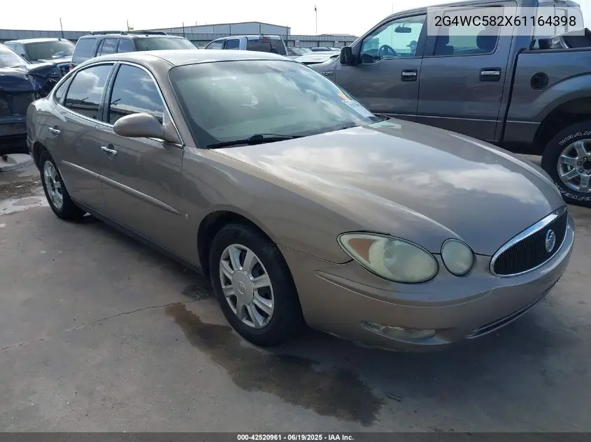 2006 Buick Lacrosse Cx VIN: 2G4WC582X61164398 Lot: 42520961