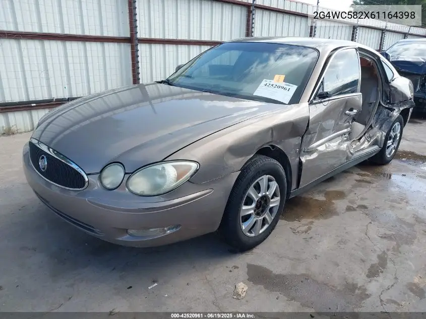 2006 Buick Lacrosse Cx VIN: 2G4WC582X61164398 Lot: 42520961