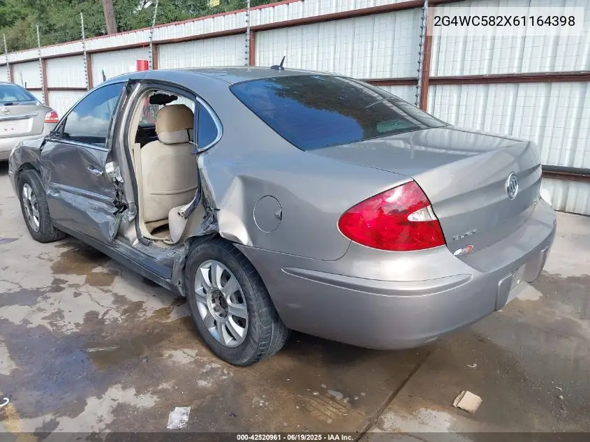 2006 Buick Lacrosse Cx VIN: 2G4WC582X61164398 Lot: 42520961