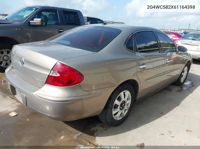 2006 Buick Lacrosse Cx VIN: 2G4WC582X61164398 Lot: 42520961