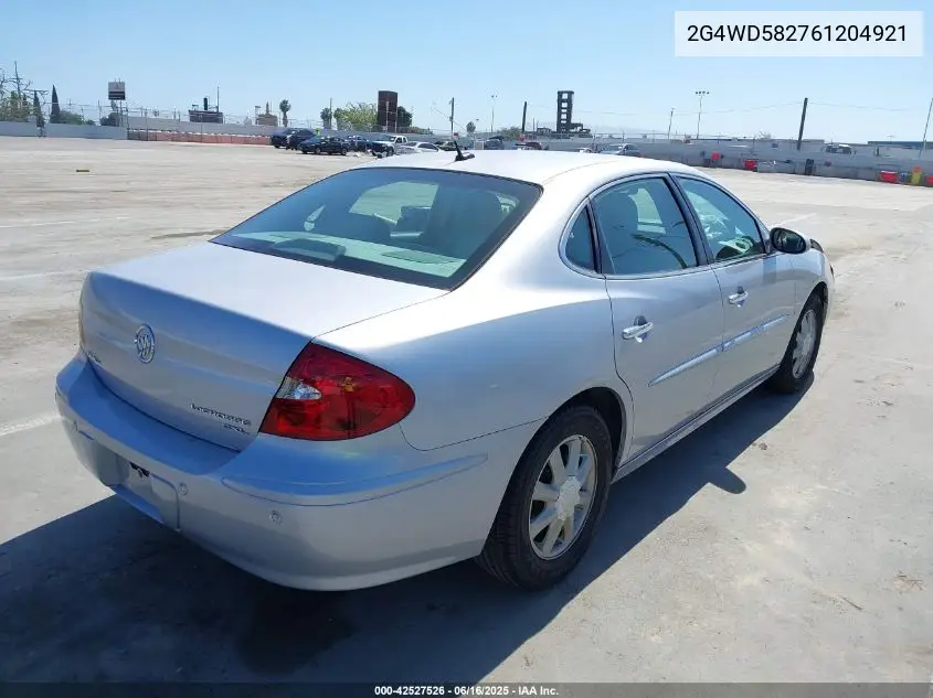 2006 Buick Lacrosse Cxl VIN: 2G4WD582761204921 Lot: 42527526