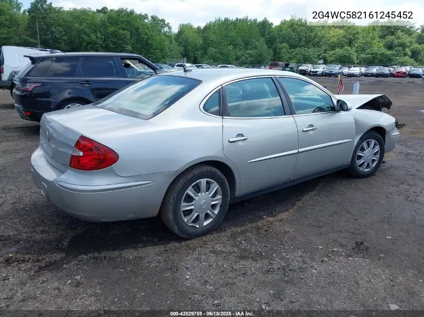 2006 Buick Lacrosse Cx VIN: 2G4WC582161245452 Lot: 42529759