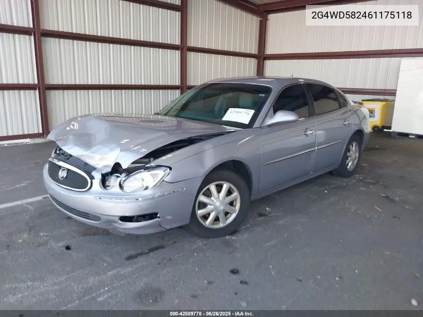 2006 Buick Lacrosse Cxl VIN: 2G4WD582461175118 Lot: 42589778