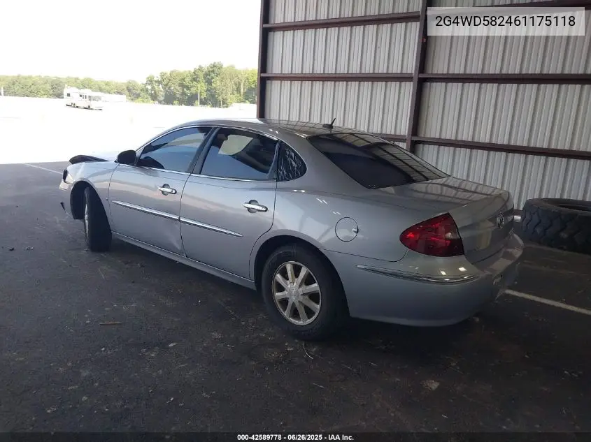2006 Buick Lacrosse Cxl VIN: 2G4WD582461175118 Lot: 42589778
