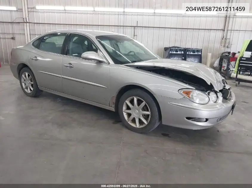 2006 Buick Lacrosse Cxs VIN: 2G4WE587261211459 Lot: 42593399