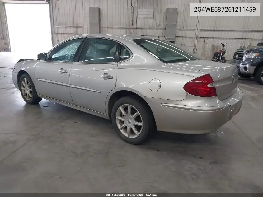 2006 Buick Lacrosse Cxs VIN: 2G4WE587261211459 Lot: 42593399