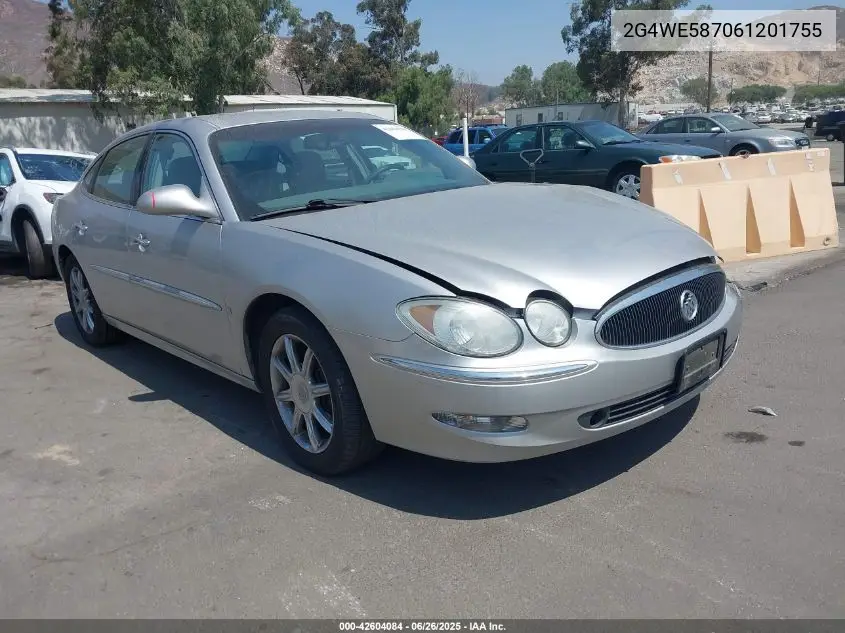 2006 Buick Lacrosse Cxs VIN: 2G4WE587061201755 Lot: 42604084