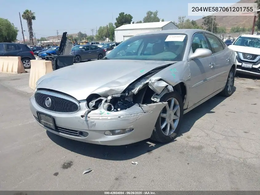2006 Buick Lacrosse Cxs VIN: 2G4WE587061201755 Lot: 42604084