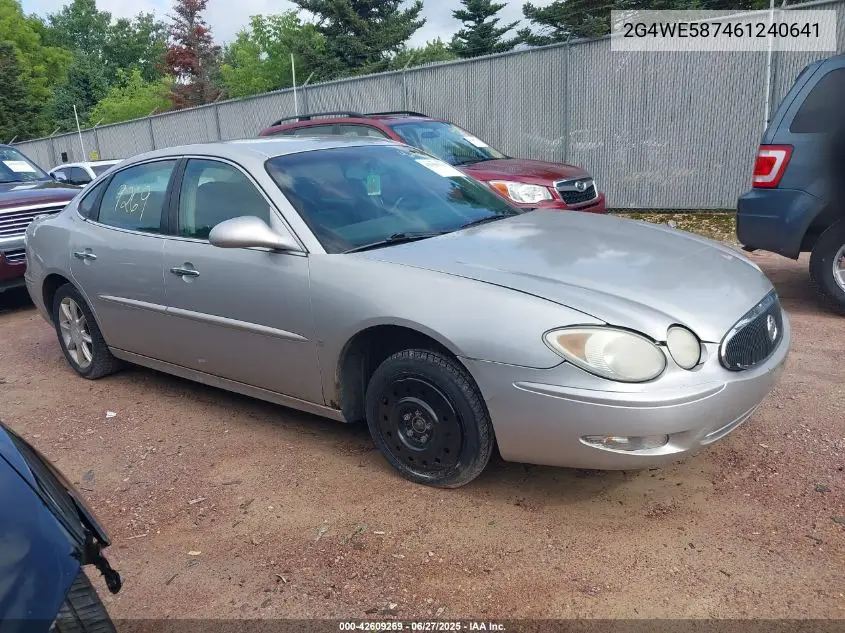 2006 Buick Lacrosse Cxs VIN: 2G4WE587461240641 Lot: 42609269