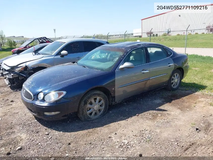 2007 Buick Lacrosse Cxl VIN: 2G4WD552771109216 Lot: 42232283