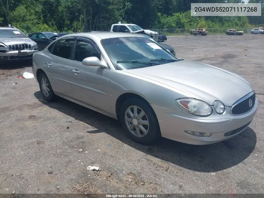 2007 Buick Lacrosse Cxl VIN: 2G4WD552071117268 Lot: 42616241
