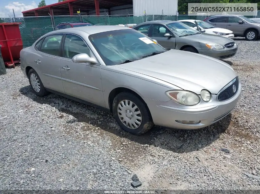 2007 Buick Lacrosse Cx VIN: 2G4WC552X71165850 Lot: 42622261