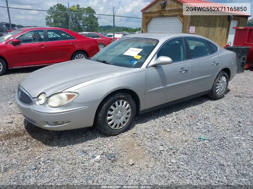 2007 Buick Lacrosse Cx VIN: 2G4WC552X71165850 Lot: 42622261