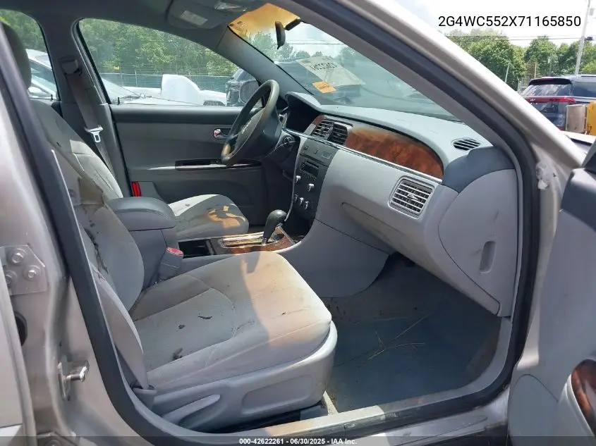 2007 Buick Lacrosse Cx VIN: 2G4WC552X71165850 Lot: 42622261