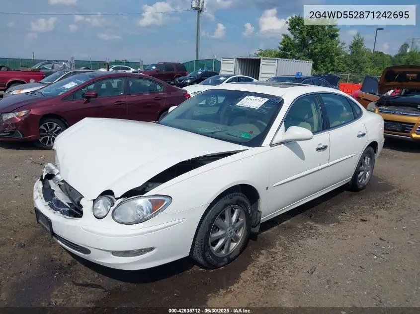 2007 Buick Lacrosse Cxl VIN: 2G4WD552871242695 Lot: 42635712