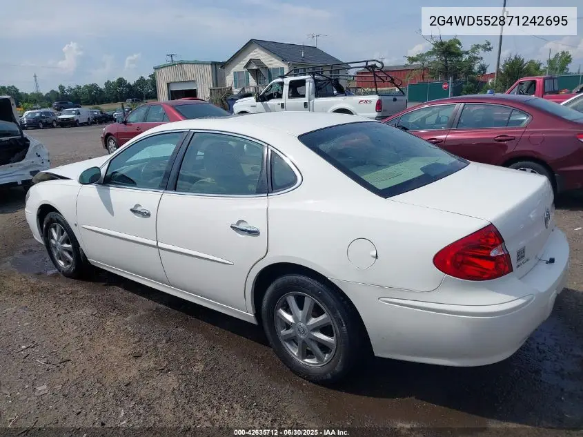 2007 Buick Lacrosse Cxl VIN: 2G4WD552871242695 Lot: 42635712