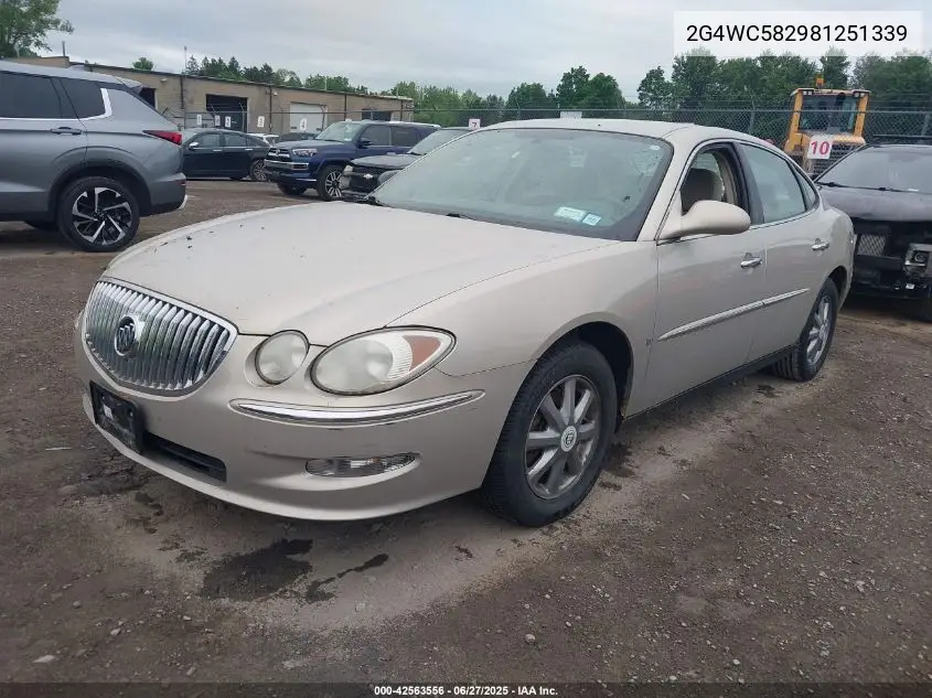 2008 Buick Lacrosse Cx VIN: 2G4WC582981251339 Lot: 42563556