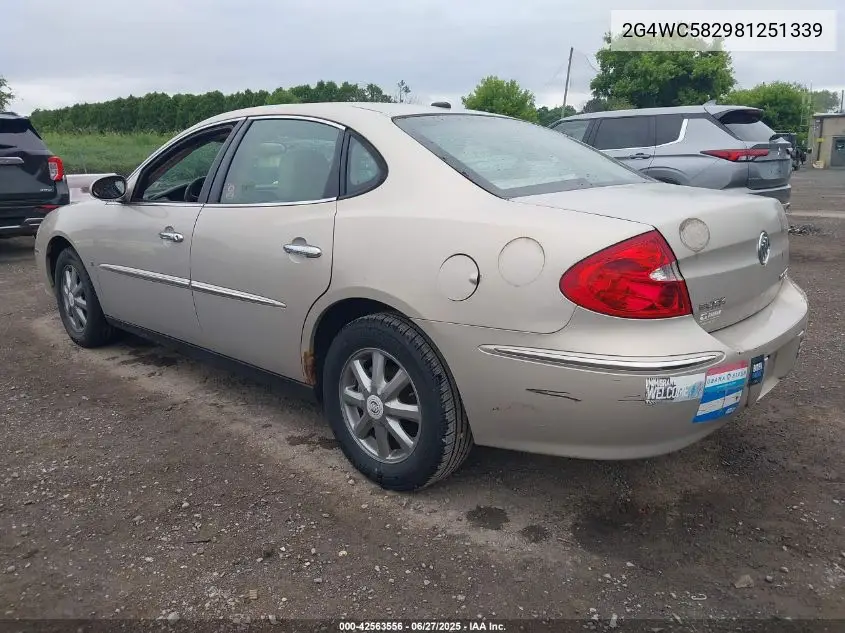 2008 Buick Lacrosse Cx VIN: 2G4WC582981251339 Lot: 42563556
