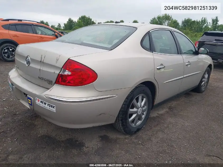 2008 Buick Lacrosse Cx VIN: 2G4WC582981251339 Lot: 42563556