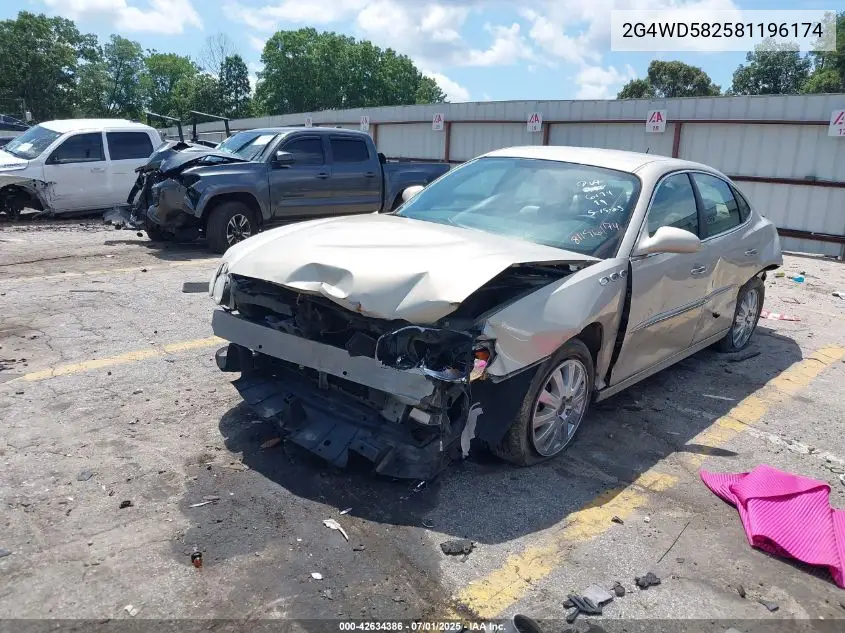 2008 Buick Lacrosse Cxl VIN: 2G4WD582581196174 Lot: 42634386