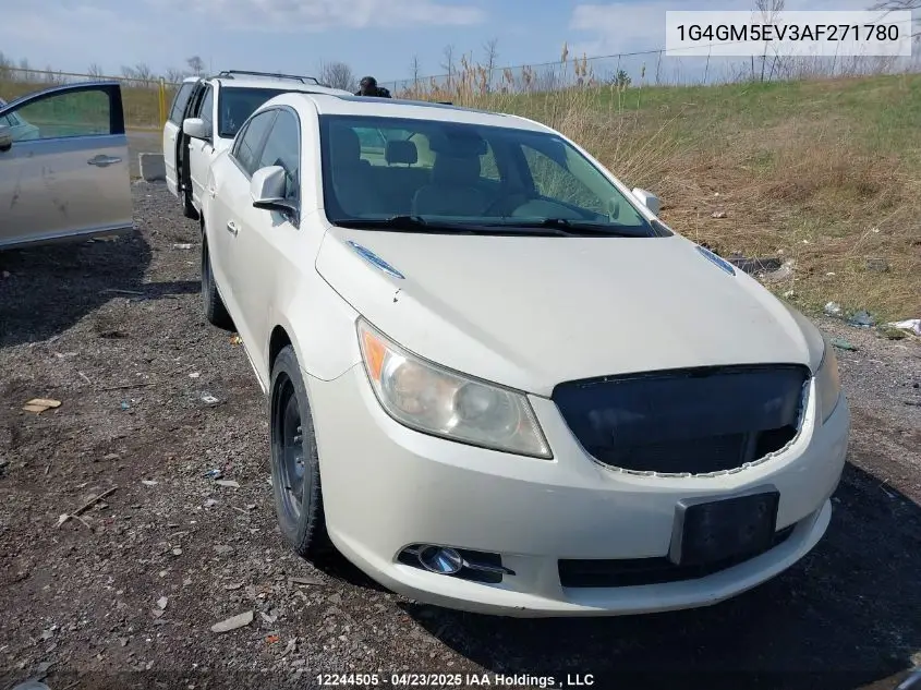 2010 Buick Allure/Lacrosse Cxs VIN: 1G4GM5EV3AF271780 Lot: 12244505