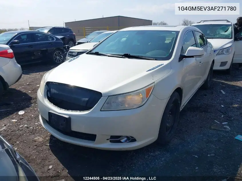 2010 Buick Allure/Lacrosse Cxs VIN: 1G4GM5EV3AF271780 Lot: 12244505