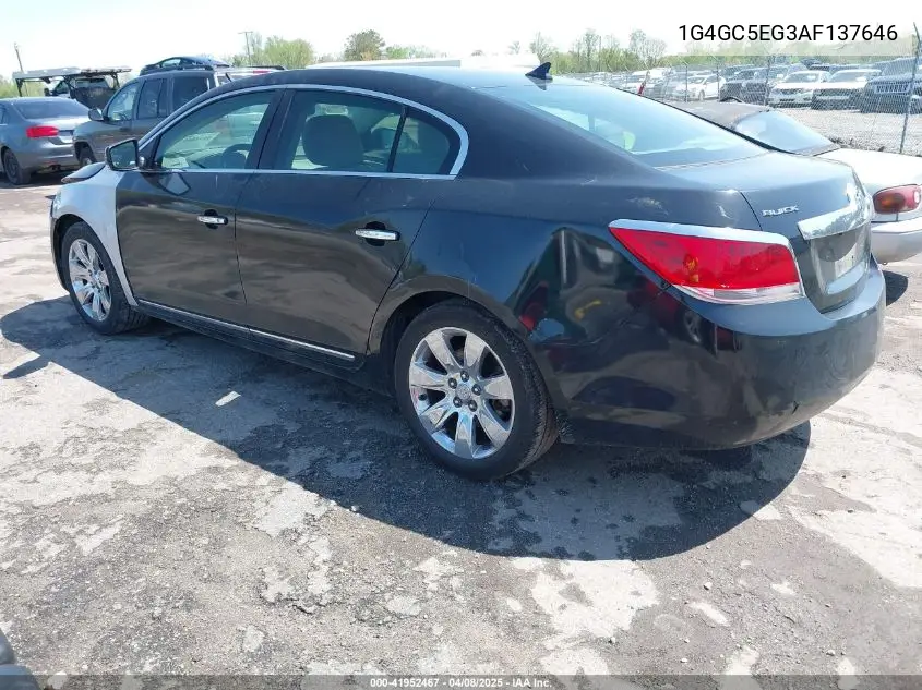 2010 Buick Lacrosse Cxl VIN: 1G4GC5EG3AF137646 Lot: 41952467