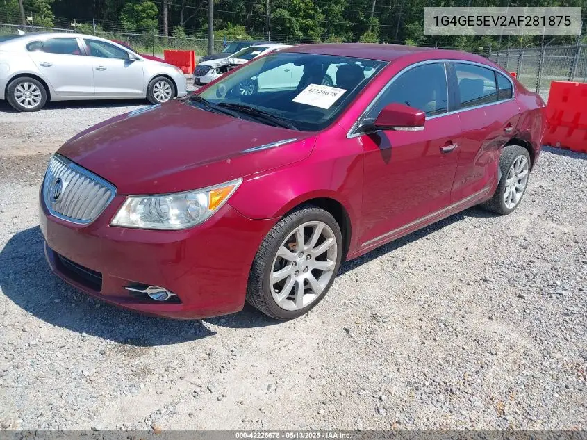 2010 Buick Lacrosse Cxs VIN: 1G4GE5EV2AF281875 Lot: 42226678