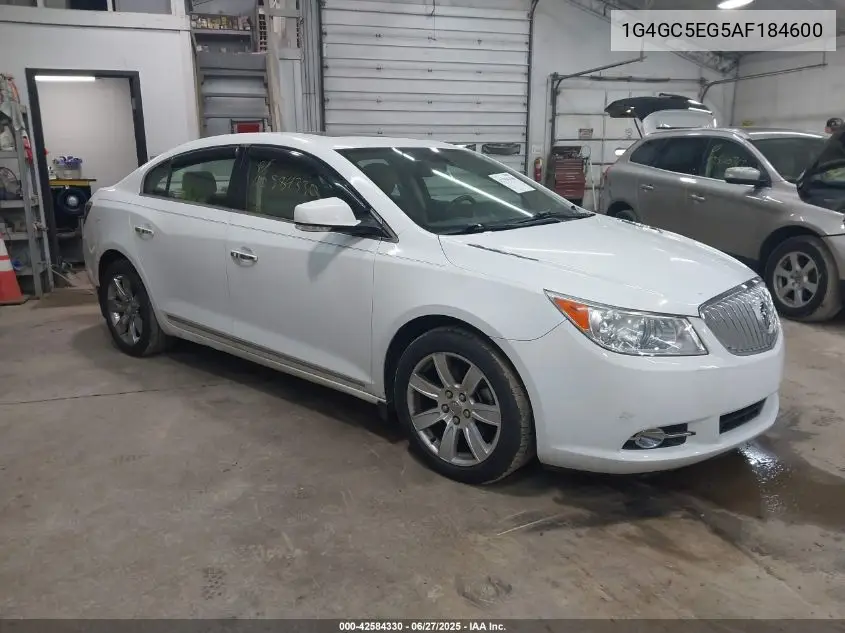 2010 Buick Lacrosse Cxl VIN: 1G4GC5EG5AF184600 Lot: 42584330