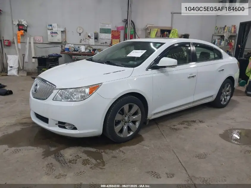 2010 Buick Lacrosse Cxl VIN: 1G4GC5EG5AF184600 Lot: 42584330