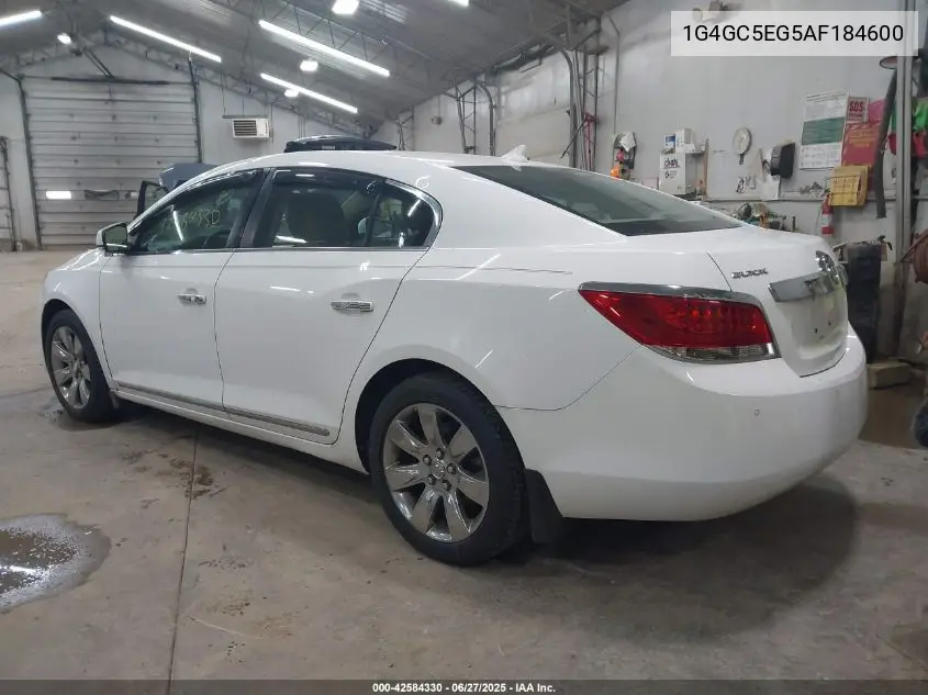 2010 Buick Lacrosse Cxl VIN: 1G4GC5EG5AF184600 Lot: 42584330