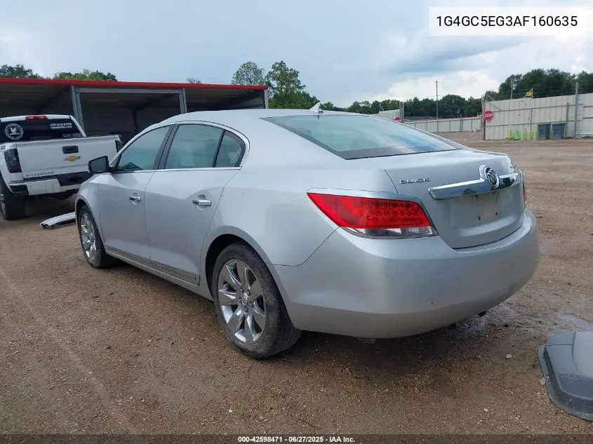 2010 Buick Lacrosse Cxl VIN: 1G4GC5EG3AF160635 Lot: 42598471