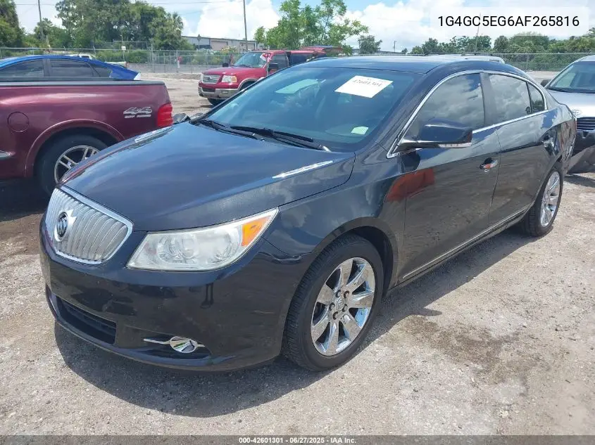 2010 Buick Lacrosse Cxl VIN: 1G4GC5EG6AF265816 Lot: 42601301