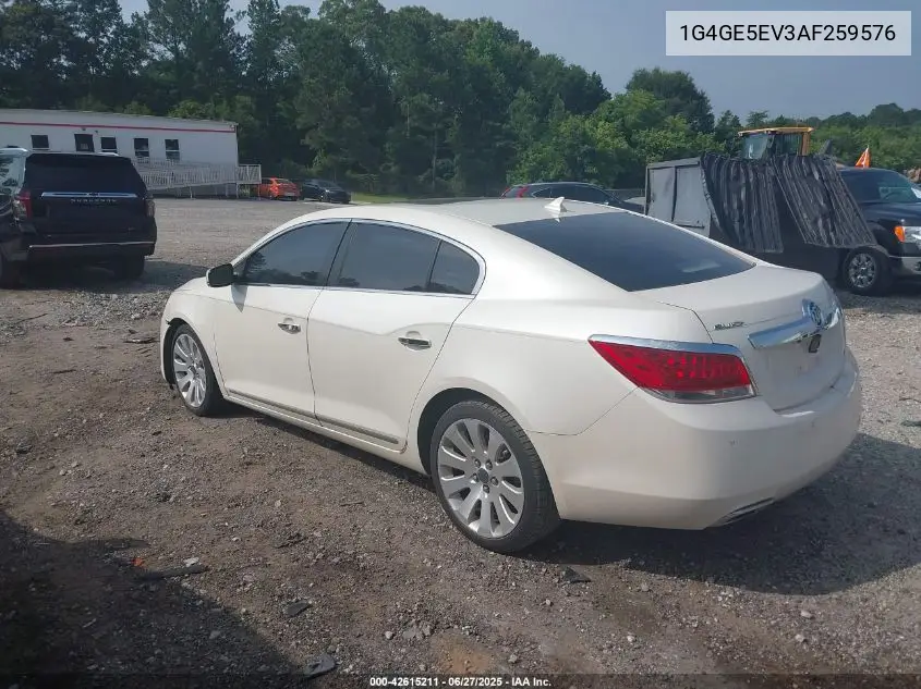 2010 Buick Lacrosse Cxs VIN: 1G4GE5EV3AF259576 Lot: 42615211
